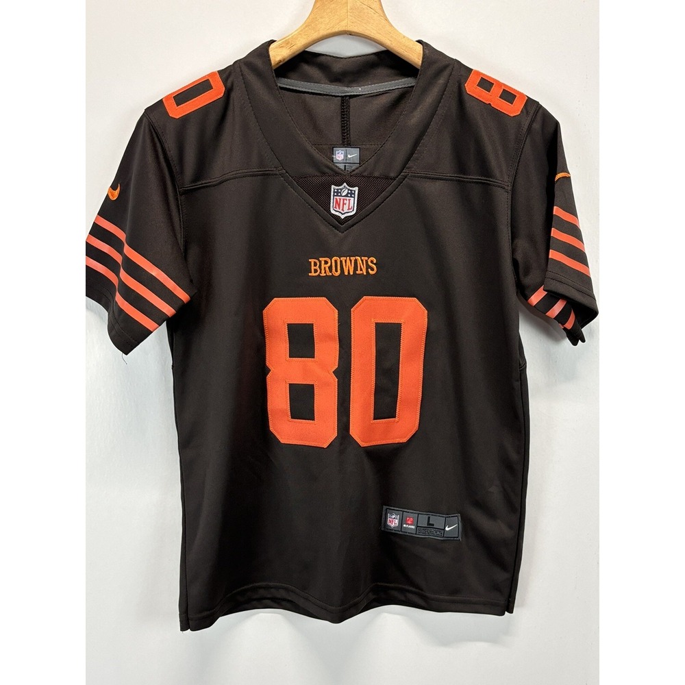 Nike Onfield Cleveland Browns Jersey Sz Large Youth Kids Stitched #80 Landry